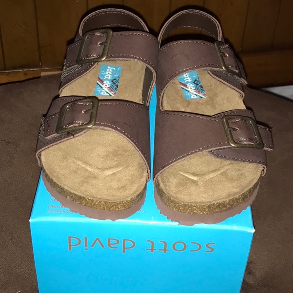 Scott David Lil Jack brown sandals